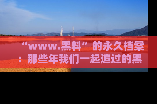 “www.黑料”的永久档案：那些年我们一起追过的黑料真相