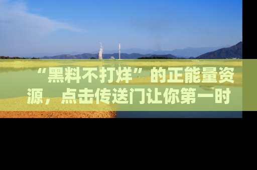 “黑料不打烊”的正能量资源,点击传送门让你第一时间获取最新入口资讯!