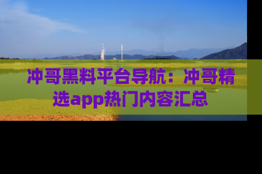 冲哥黑料平台导航：冲哥精选app热门内容汇总