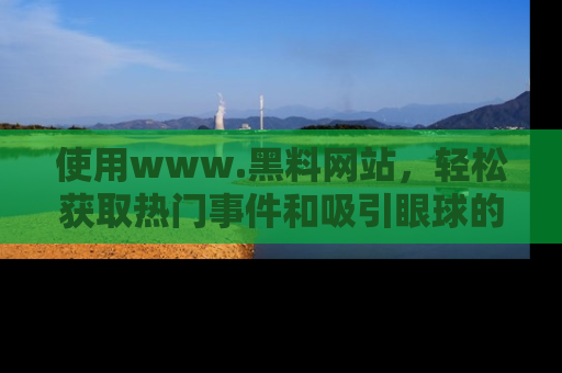 使用www.黑料网站，轻松获取热门事件和吸引眼球的黑料