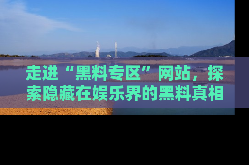 走进“黑料专区”网站，探索隐藏在娱乐界的黑料真相