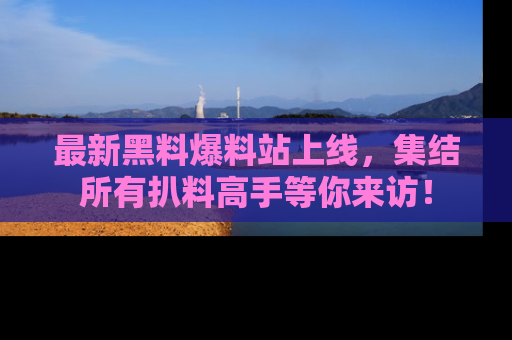 最新黑料爆料站上线，集结所有扒料高手等你来访！